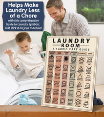 Home organization magnet for laundry room use