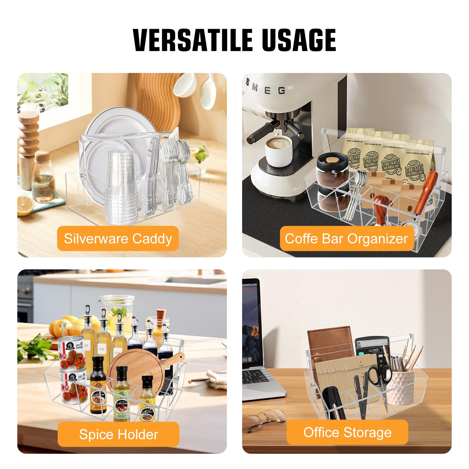craft supply holder or makeup brush organizer in caddy