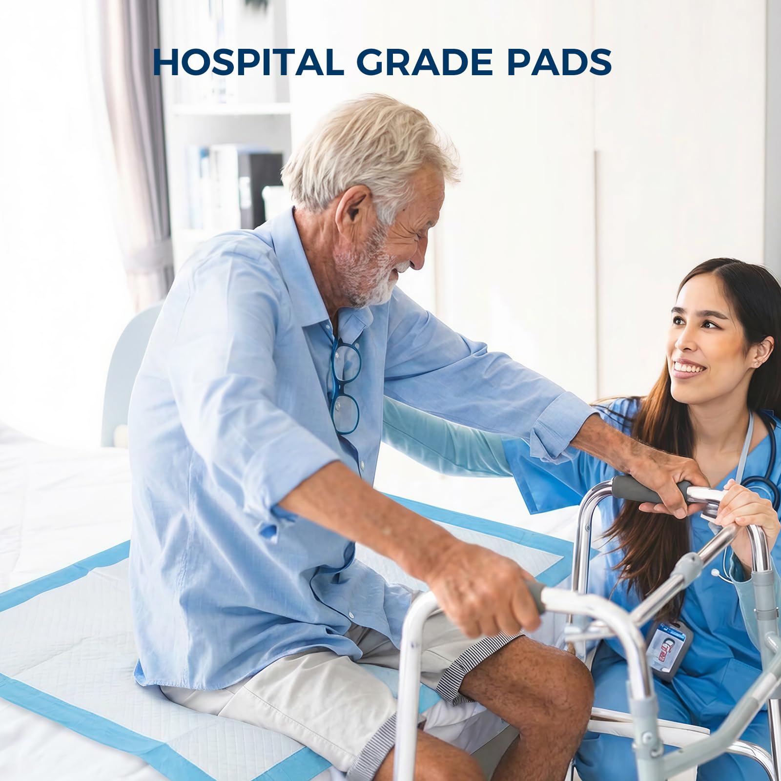 Overnight incontinence protection underpads
