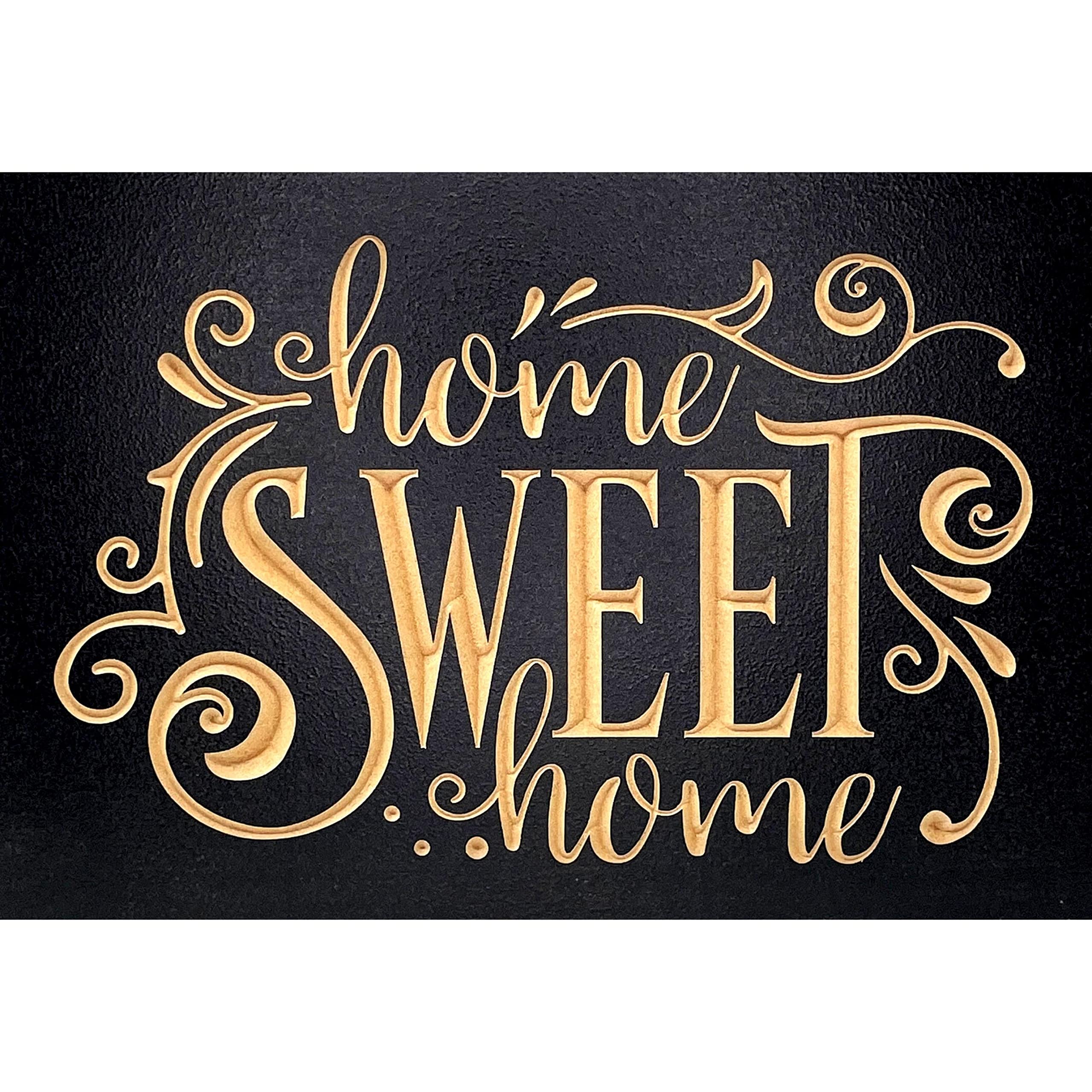 Home Sweet Home Kitchen Decor Sign front view 6 x 9 inch wooden sign