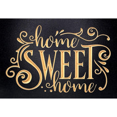 Home Sweet Home Kitchen Decor Sign front view 6 x 9 inch wooden sign