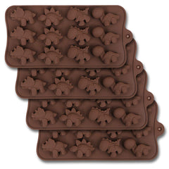 homEdge 12 cavity dinosaur chocolate mold open view