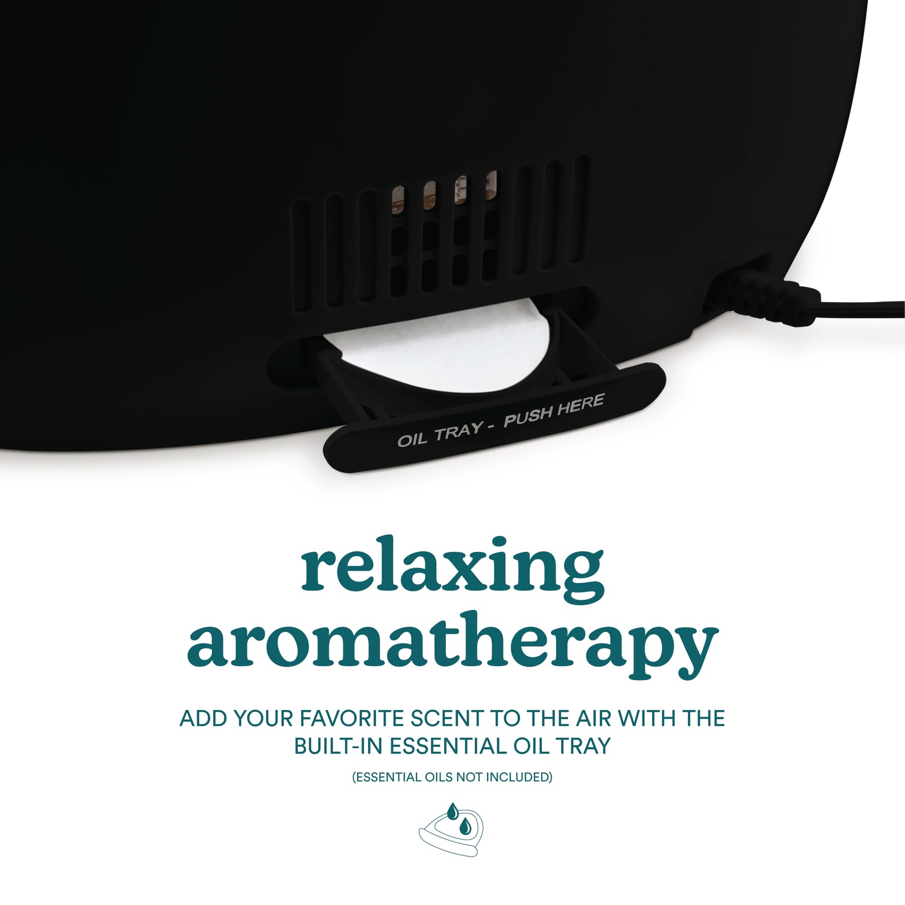 Aromatherapy tray pads and accessories included with Homedics humidifier