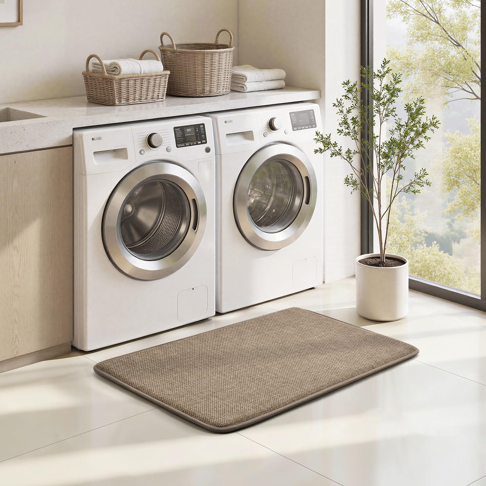 Easy care bath mats from HOMEIDEAS ready for rinse or machine wash