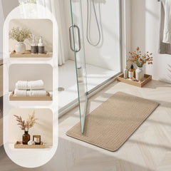 chenille bath mat absorbent 24x17