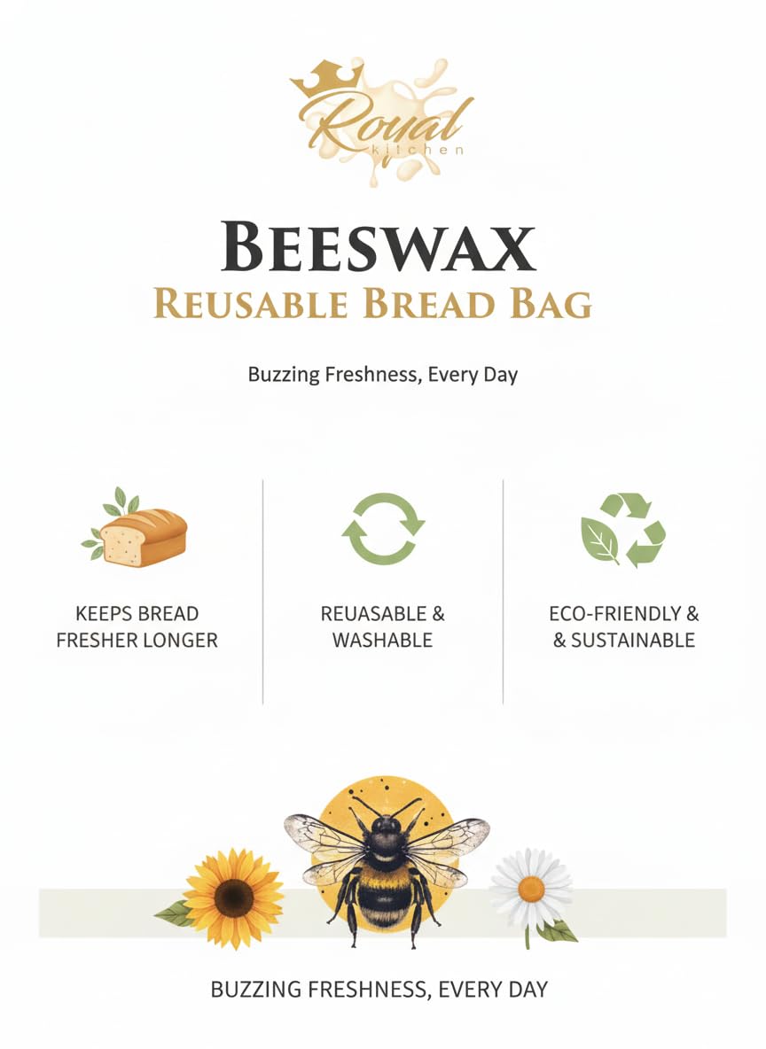 bread storage bag beeswax coating image