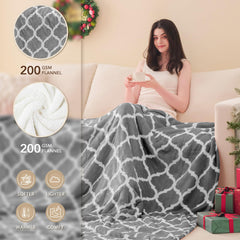 Double-sided flannel material 220gsm warm throw