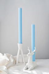 Homeology ribbed candle sticks displayed on table