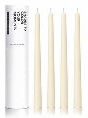Homeology creamy ivory taper candles 10 inch 4 pack