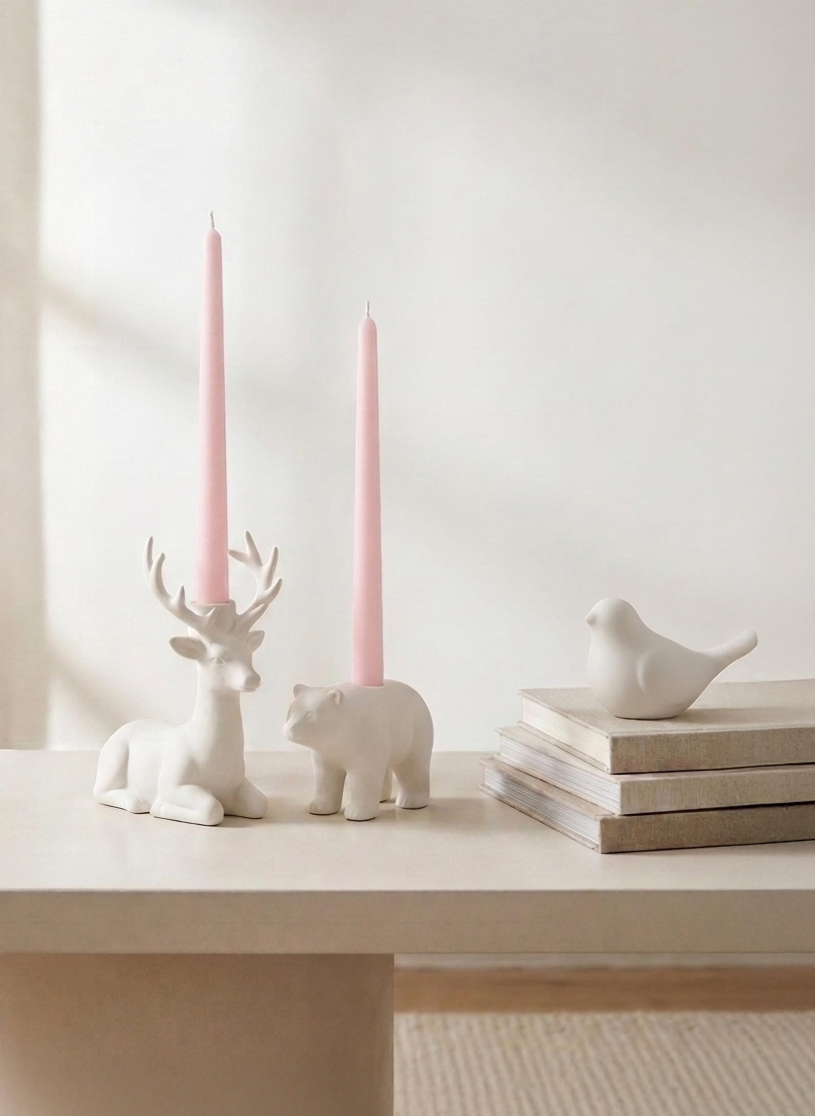 Beeswax soy blend taper candle 7/8 inch base Homeology