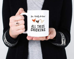 Gift idea mug for chicken moms and farmers