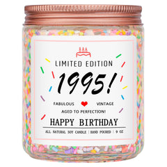 Homsolver 1995 birthday candle front view