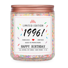 Homsolver 1996 Limited Edition Candle 9Oz for 30th birthday gift for women