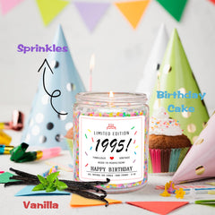 Homsolver 31th birthday candle angled view