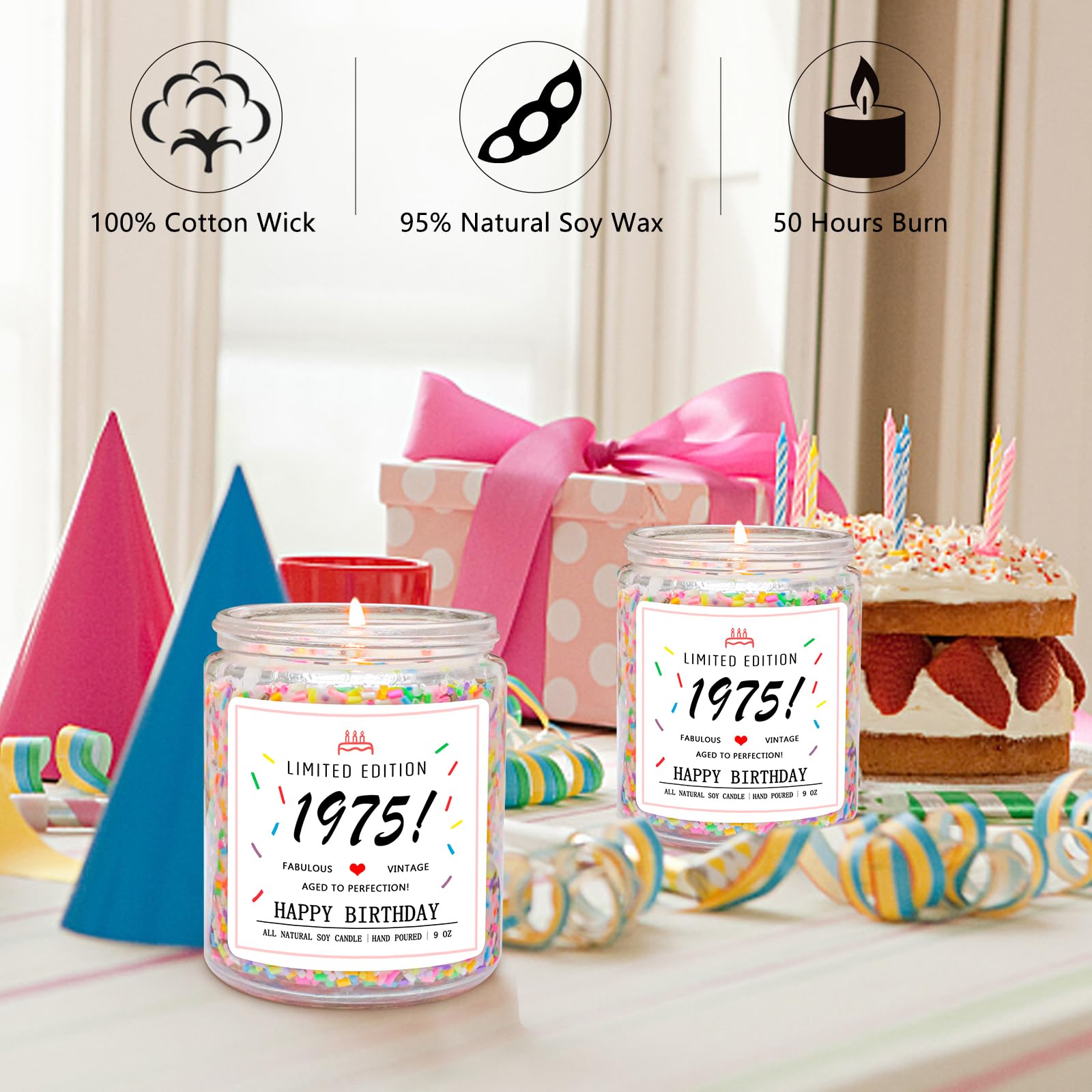 Homsolver vanilla birthday cake scent candle image