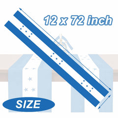 Each 12 x 72 inch table runner