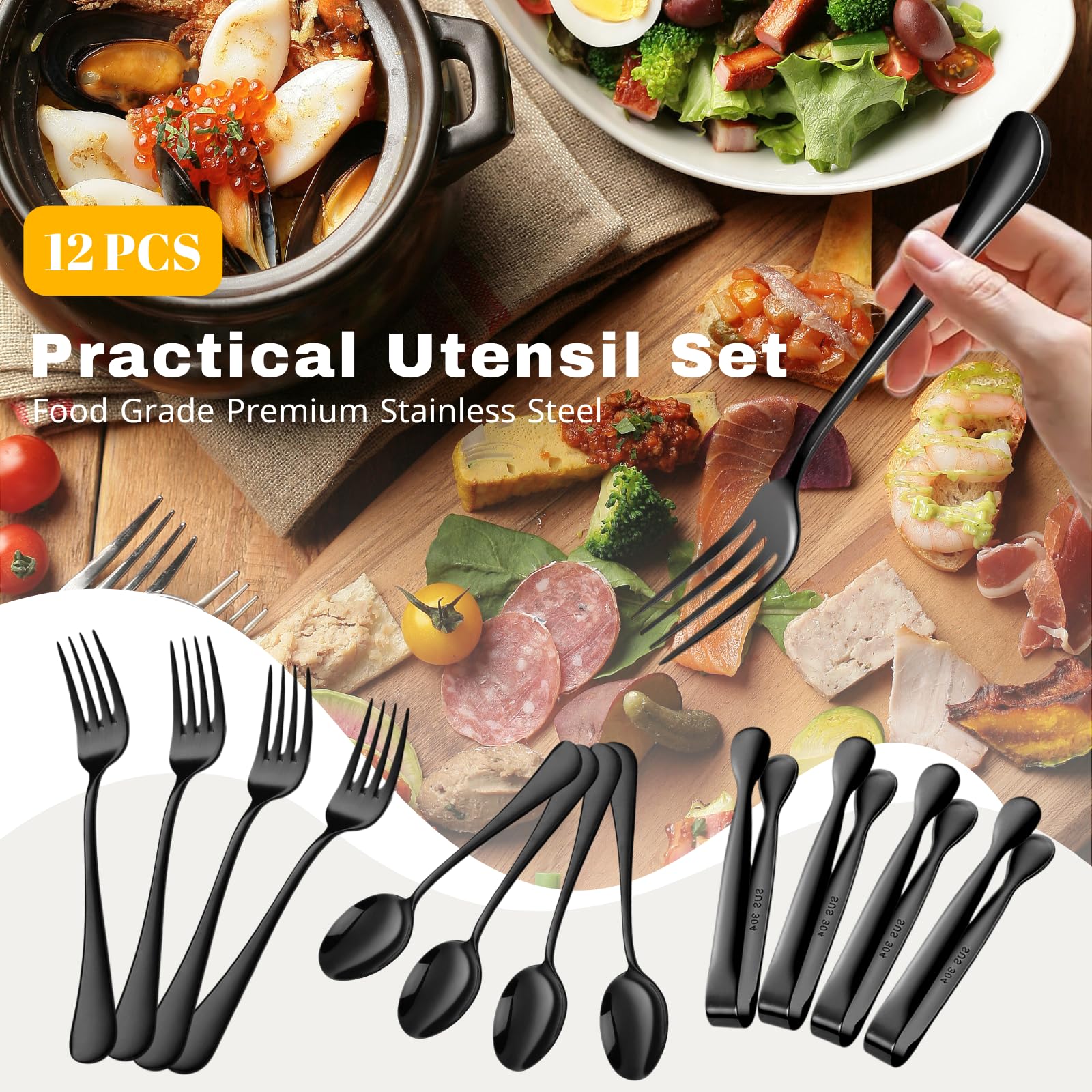 10 cheese label stands and 20 card blackboards included