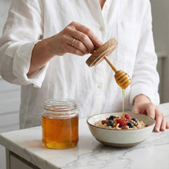 honey dipper spiral design included with jar