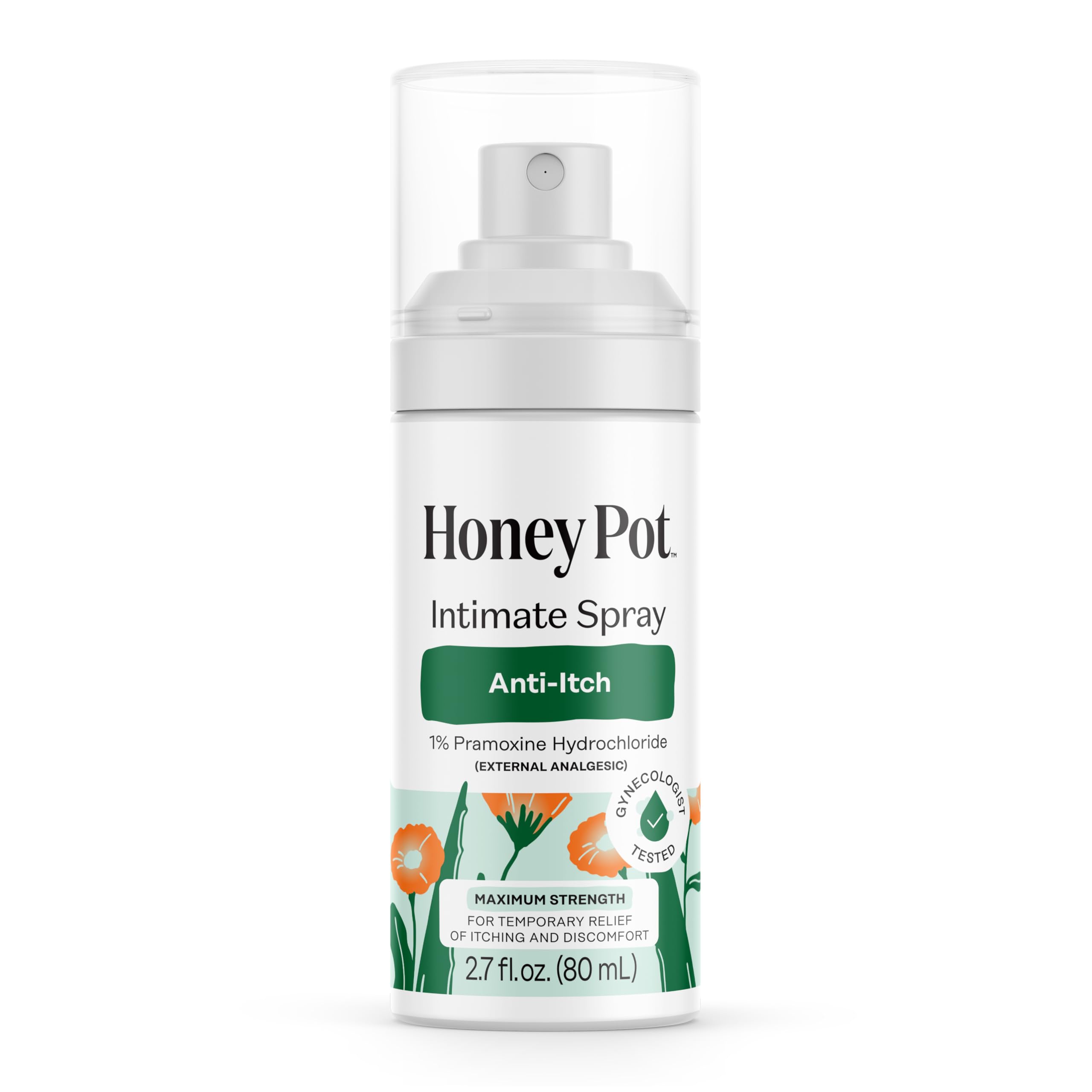 The Honey Pot Company feminine anti itch spray 2.7 fl oz packaging