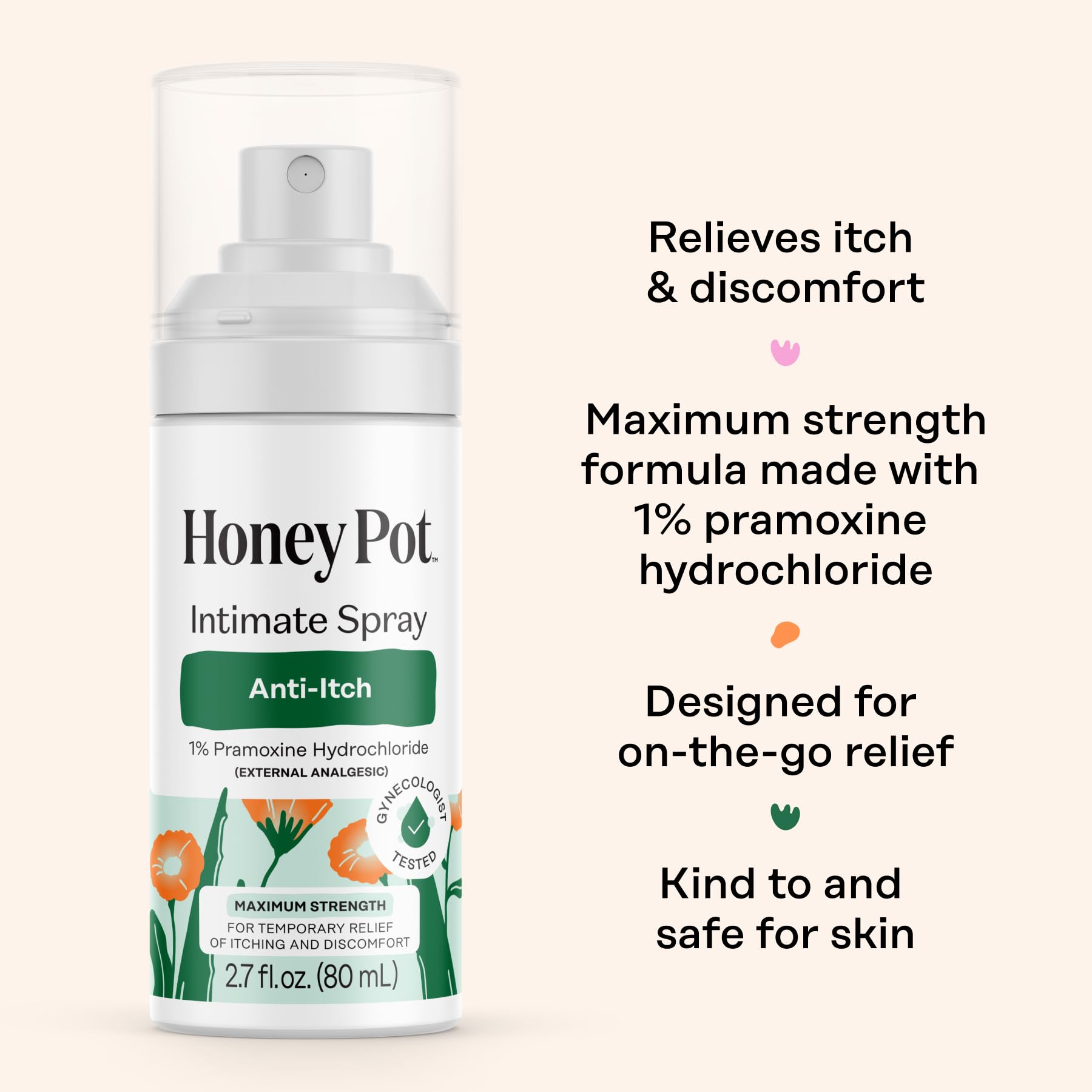 Maximum strength vulva spray for discomfort relief