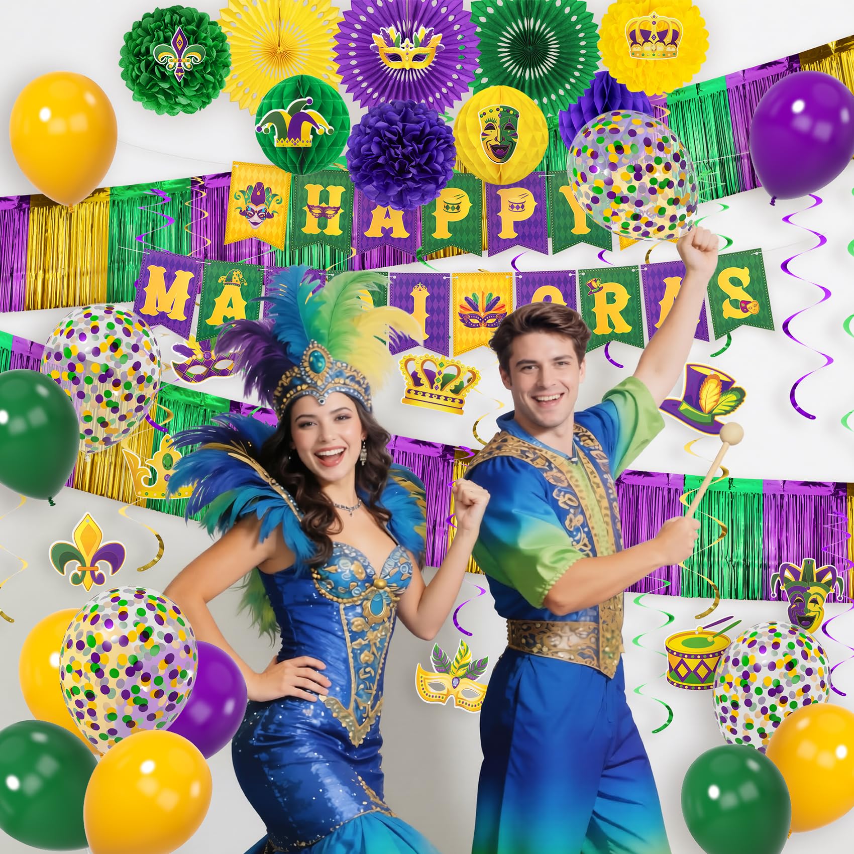 Honeycomb balls for carnival decor