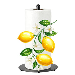 Honeydak lemon paper towel holder with weighted base on countertop