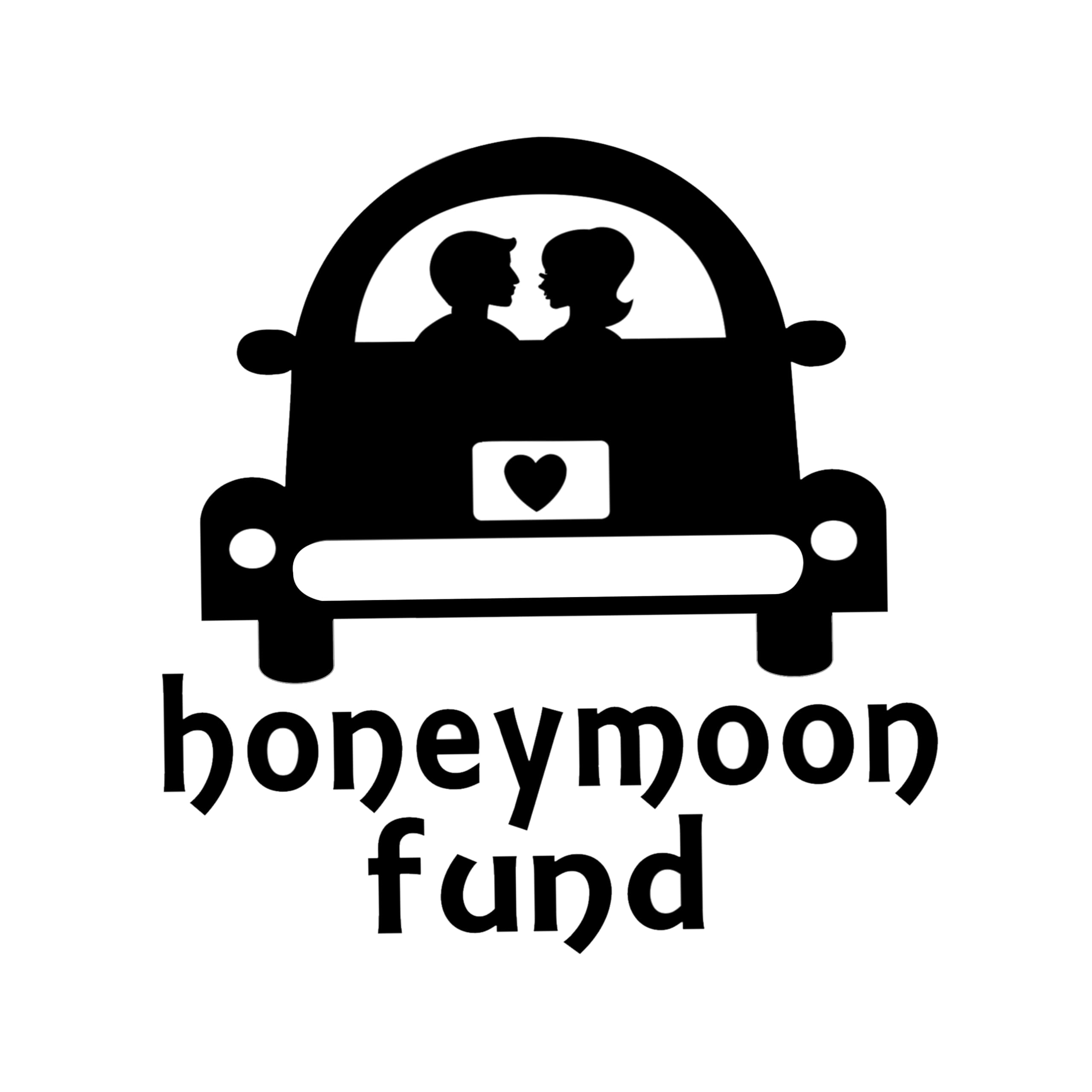 Honeymoon Fund Vinyl Decal Sticker 3x3 inch size