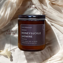 Honeysuckle Jasmine large candle 3x3x3.5 inches