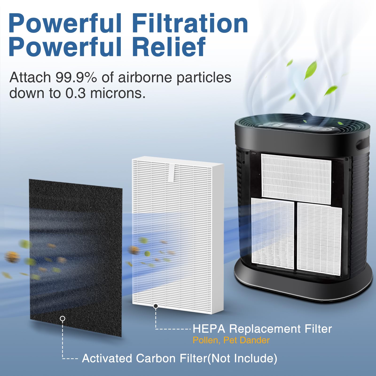 6 pack HPA300 HEPA filter for Honeywell HPA100/200/300 and 5000 series