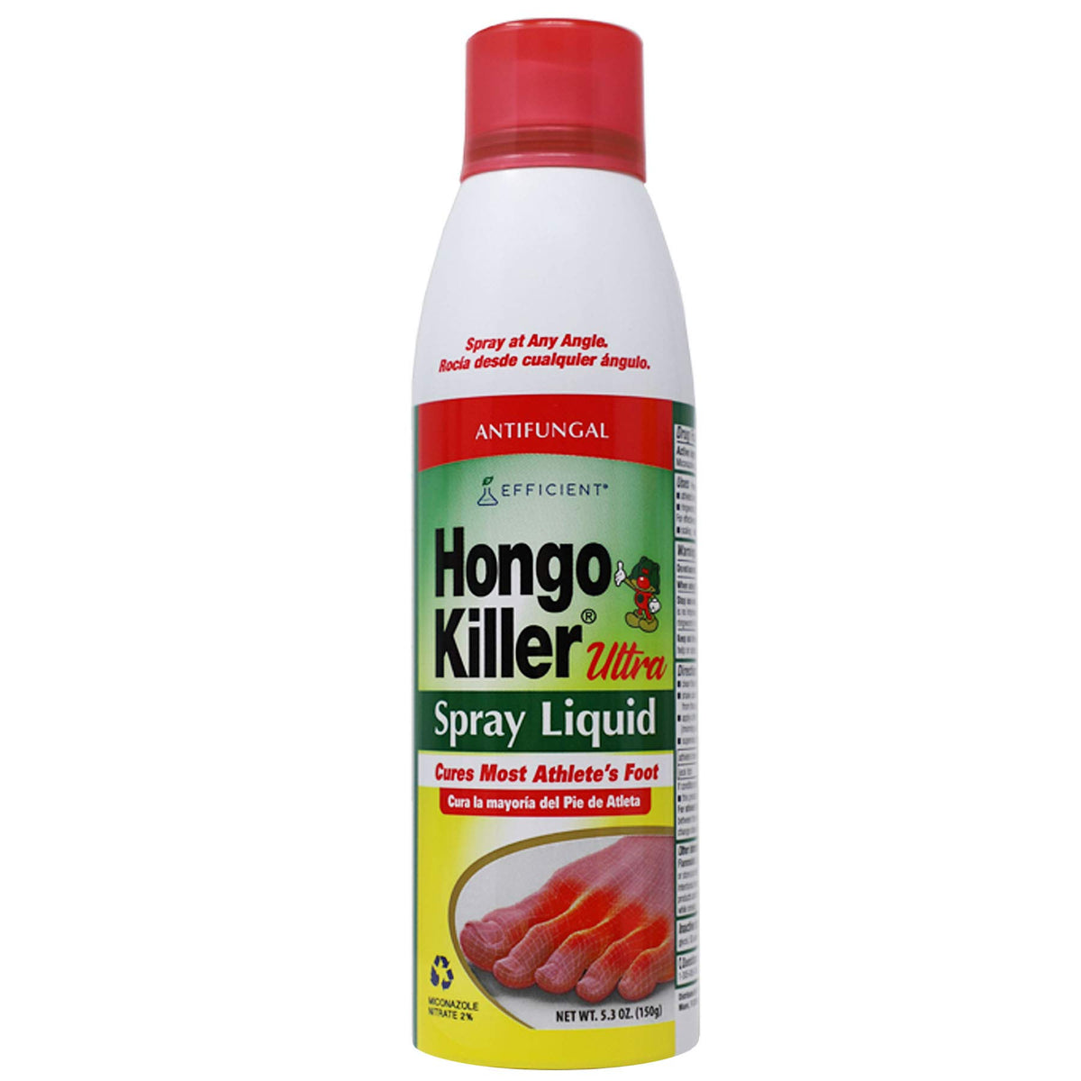 Hongo Killer antifungal Ultra Spray Liquid bottle label