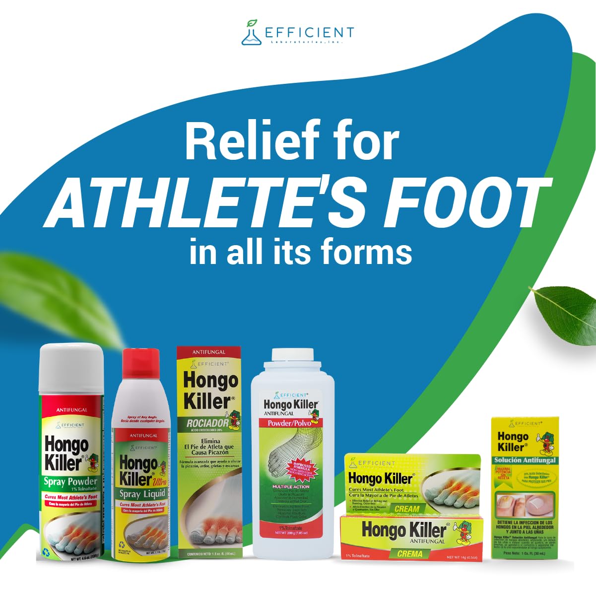 Hongo Killer foot care antifungal spray close up