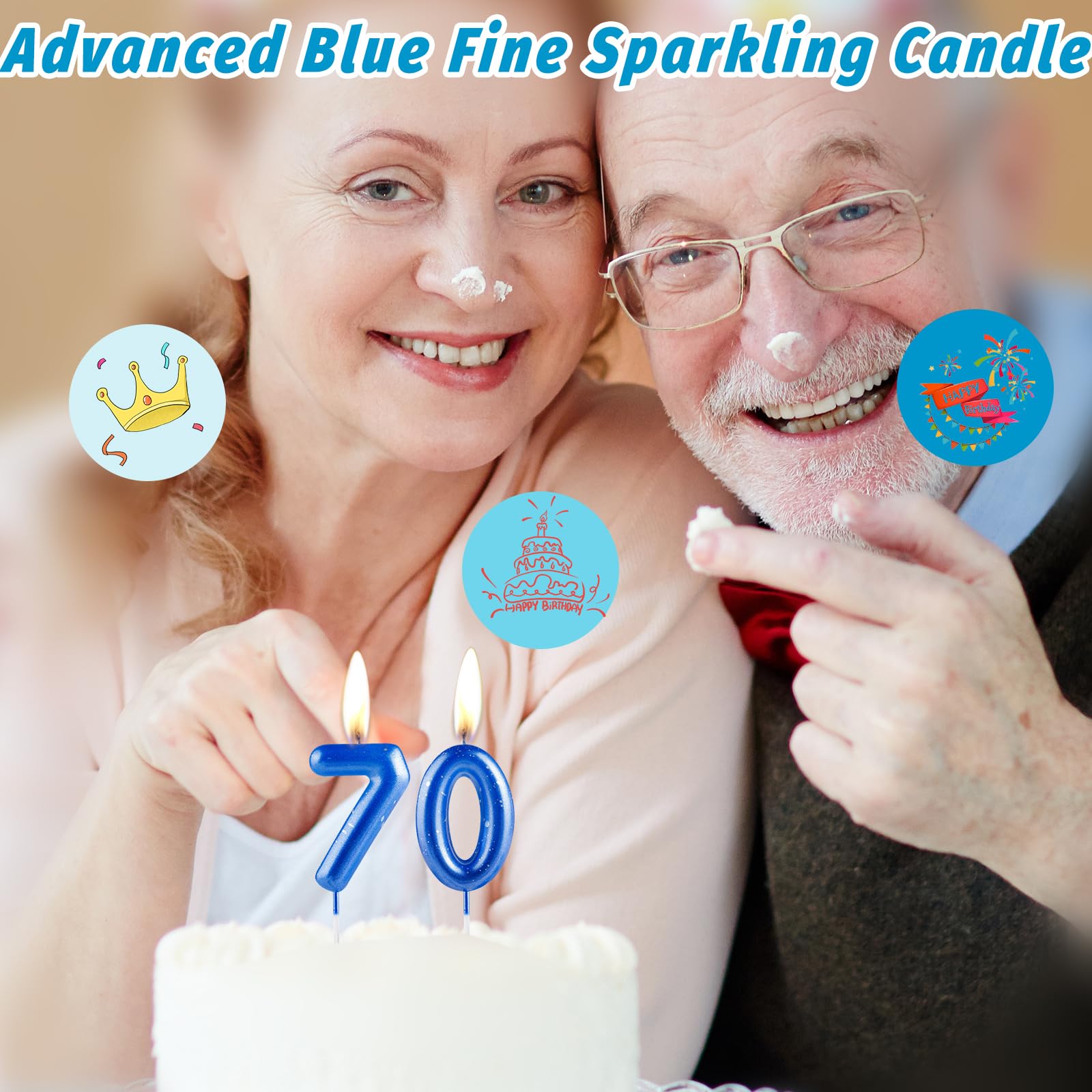 Birthday candles suitable for kids and adults celebrations