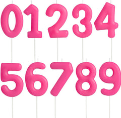 Hongplus hot pink birthday candle decorative set on cake