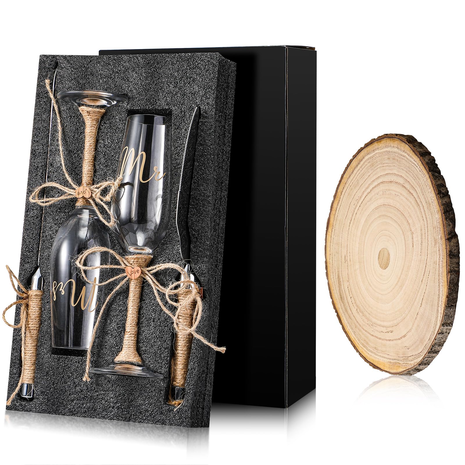 Rust resistant stainless steel cake shove and glassware
