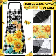 Hoolerry sunflower oven mitt 10.6x7.1 inches