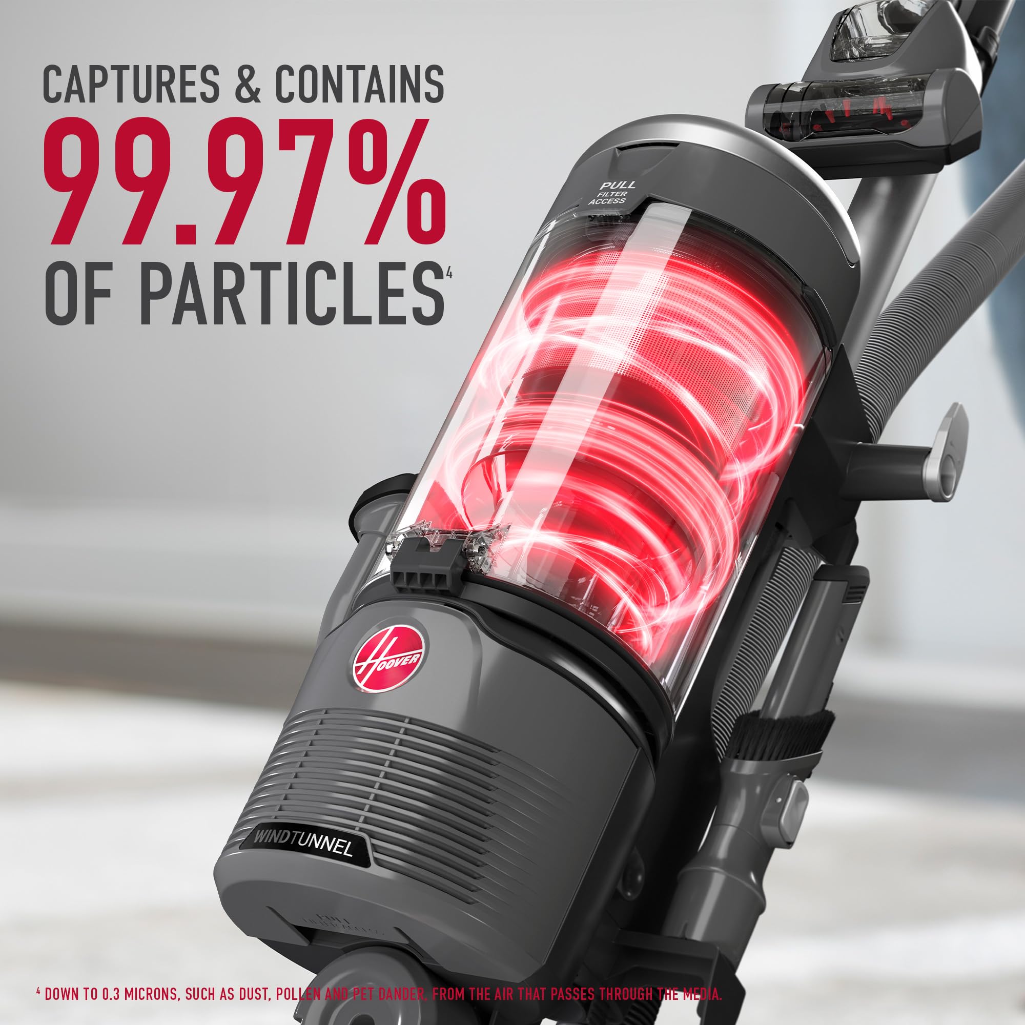 Hoover WindTunnel Swivel Pet Vacuum cleaning hard floors and carpets