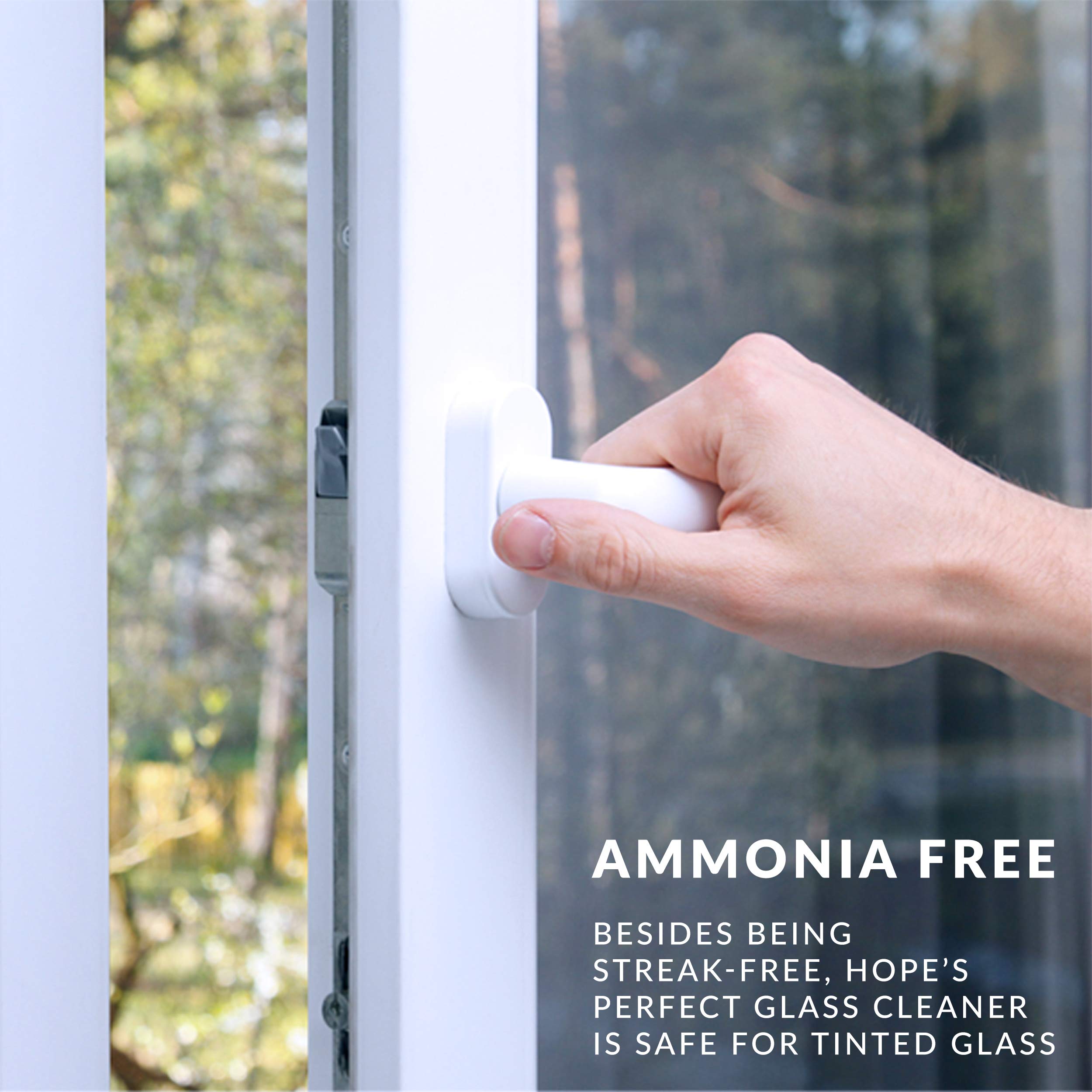 Multi-surface glass cleaner for windows mirrors and TV screens