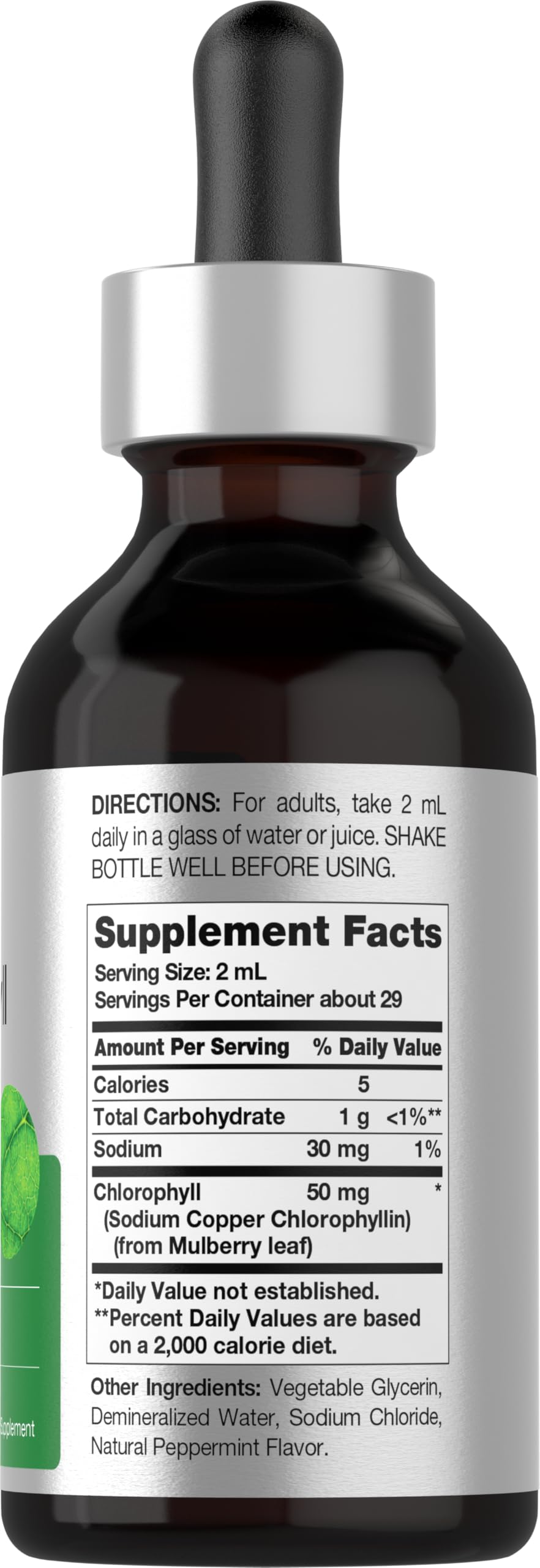 Natural Peppermint Flavor chlorophyll drops packaging