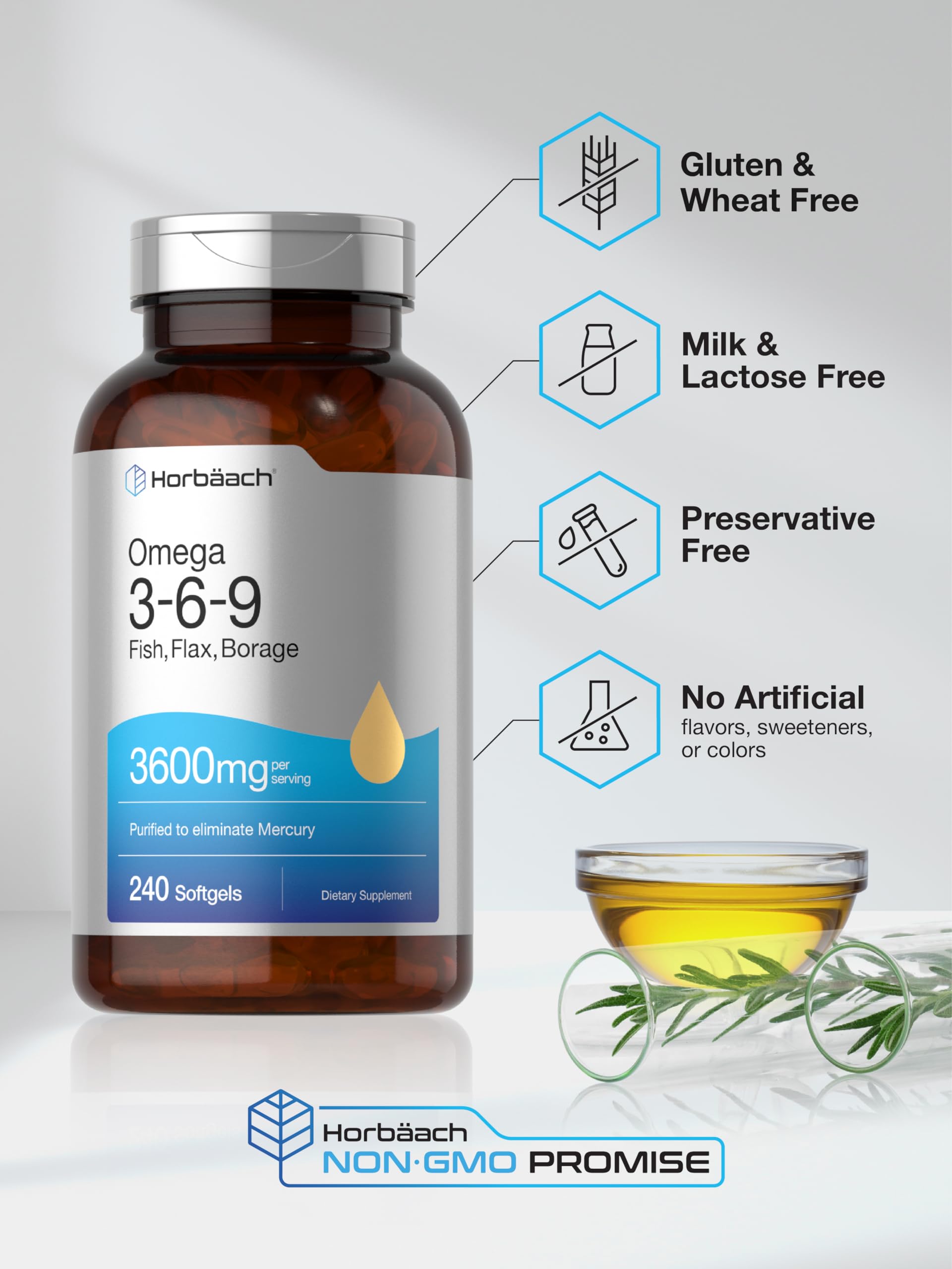 gluten free wheat free yeast free non-gmo horbaach omega packaging