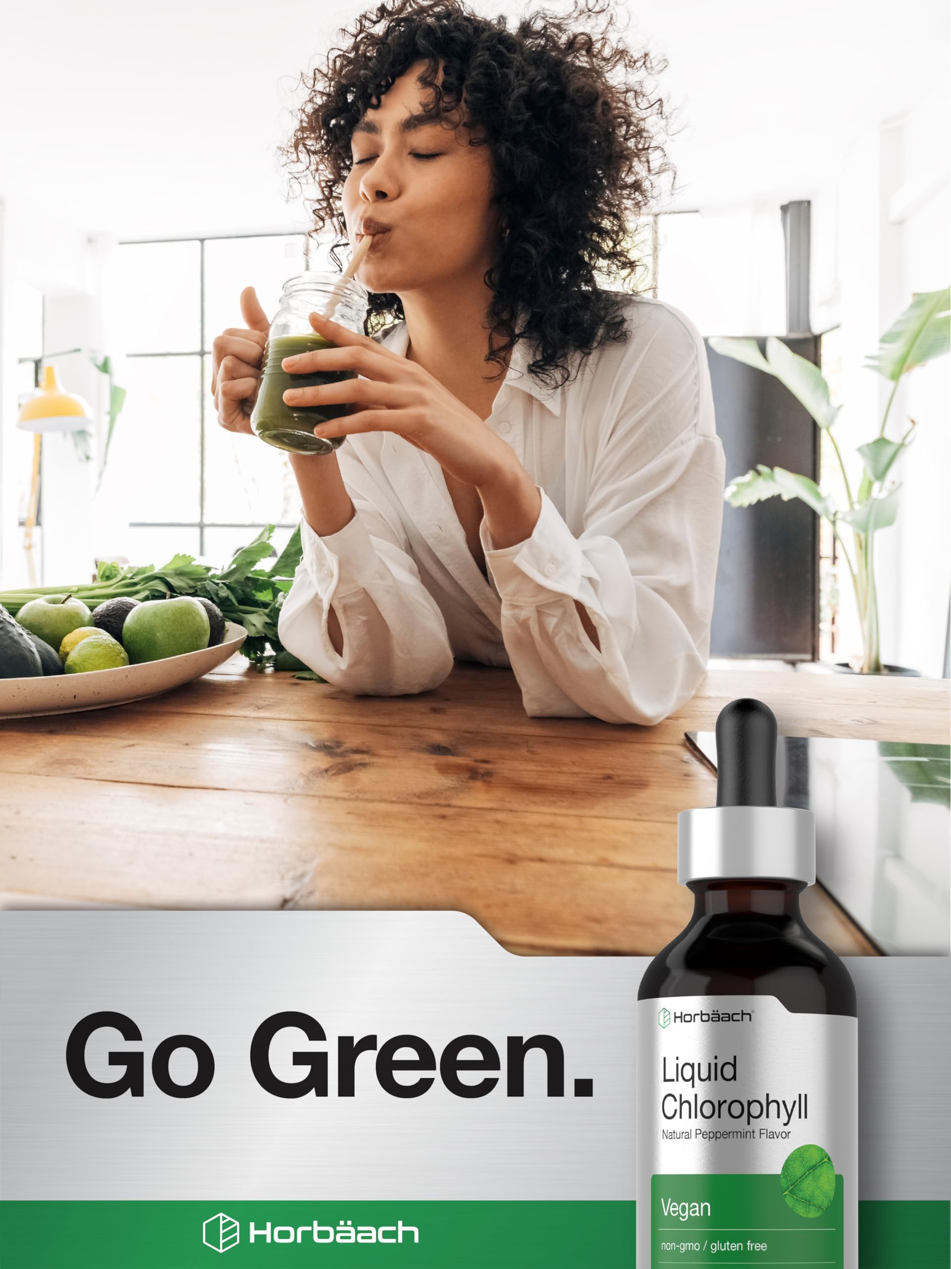 Gluten free Non-GMO chlorophyll drops packaging