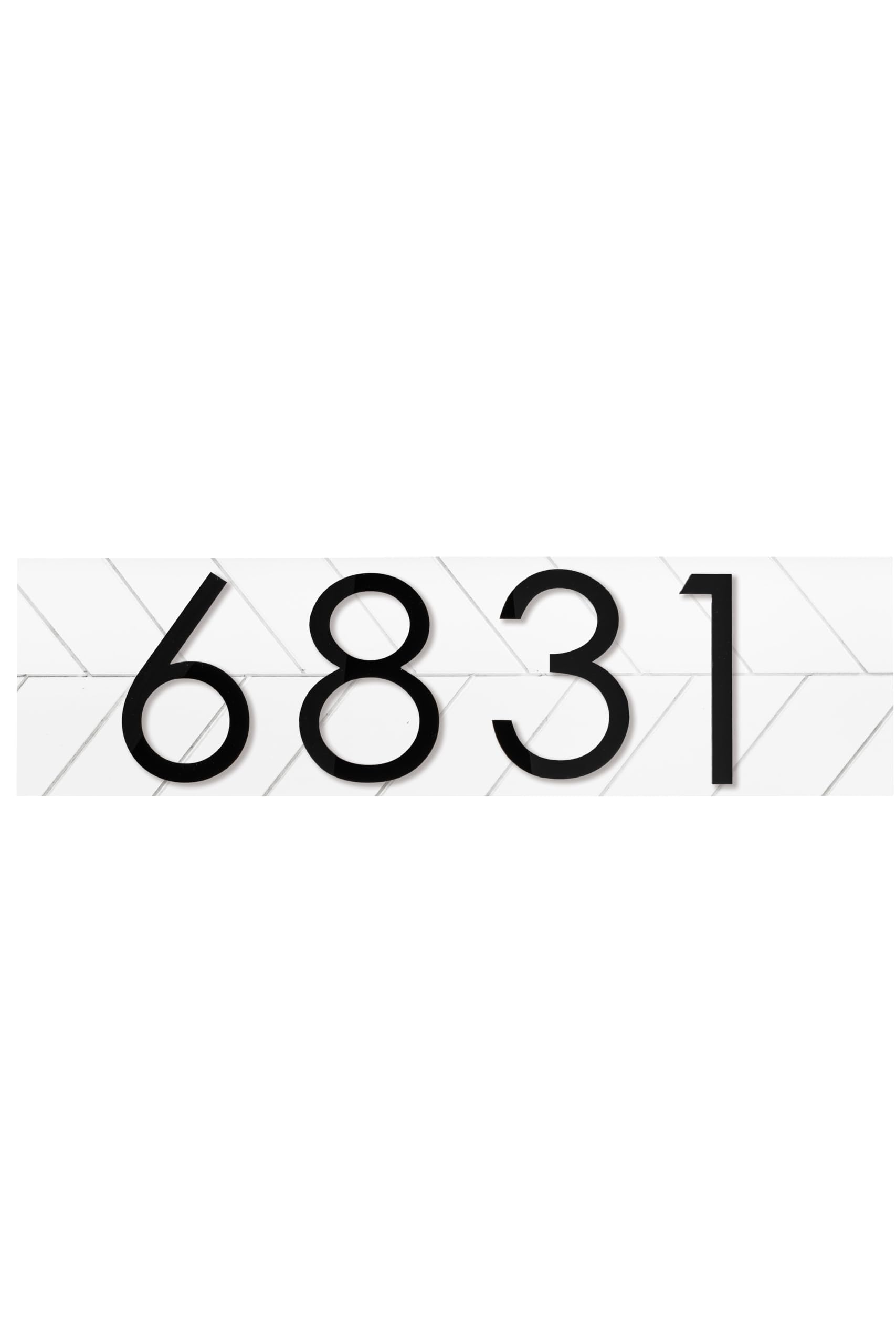 Horizontal address plaque sign dimensions