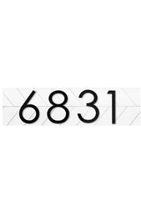 Horizontal address plaque sign dimensions