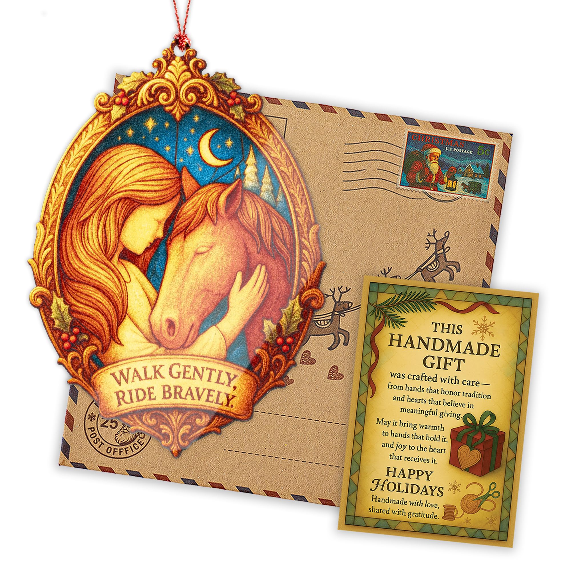 Acrylic horses suncatcher for horse lovers gift