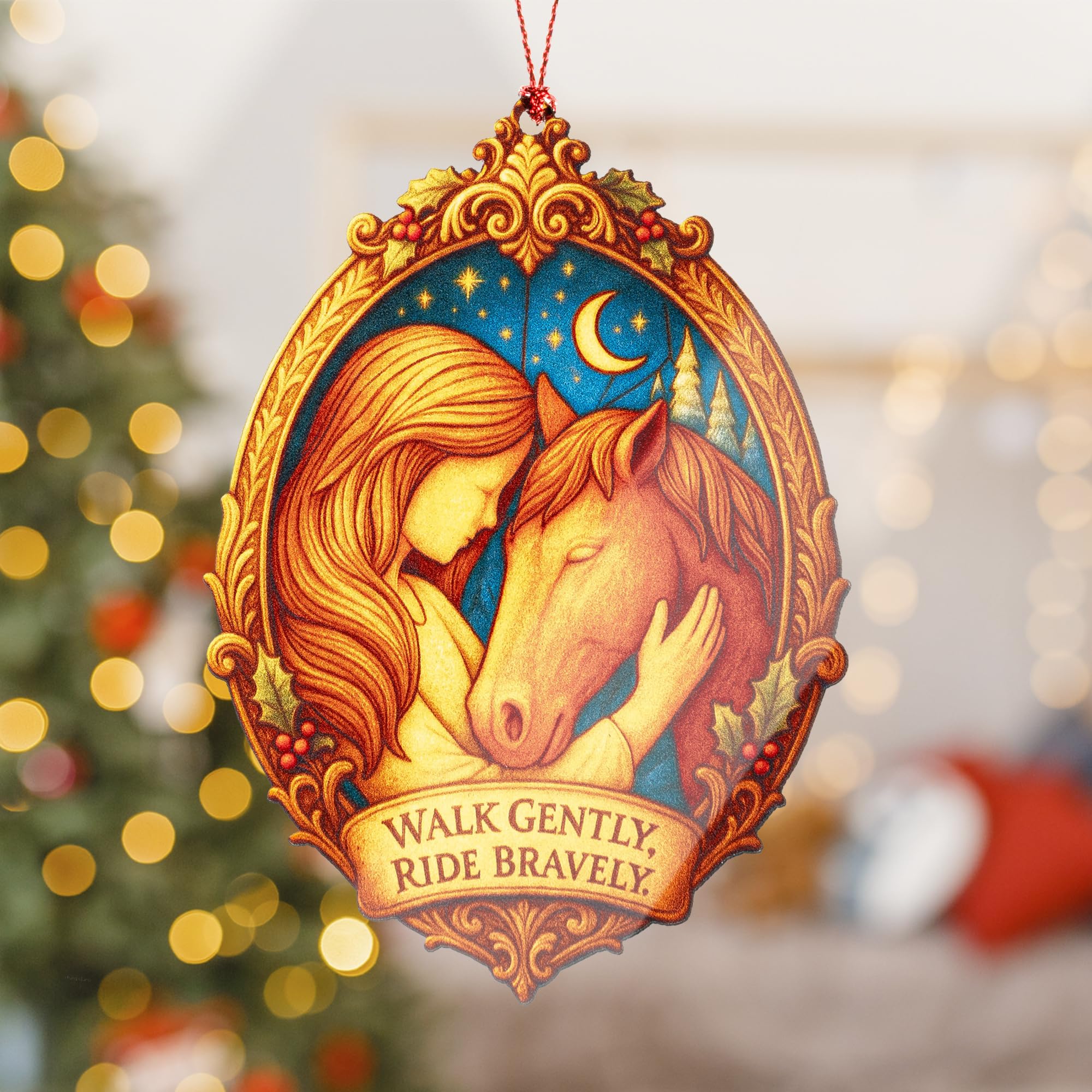 Horse lovers gift suncatcher packaging with story card
