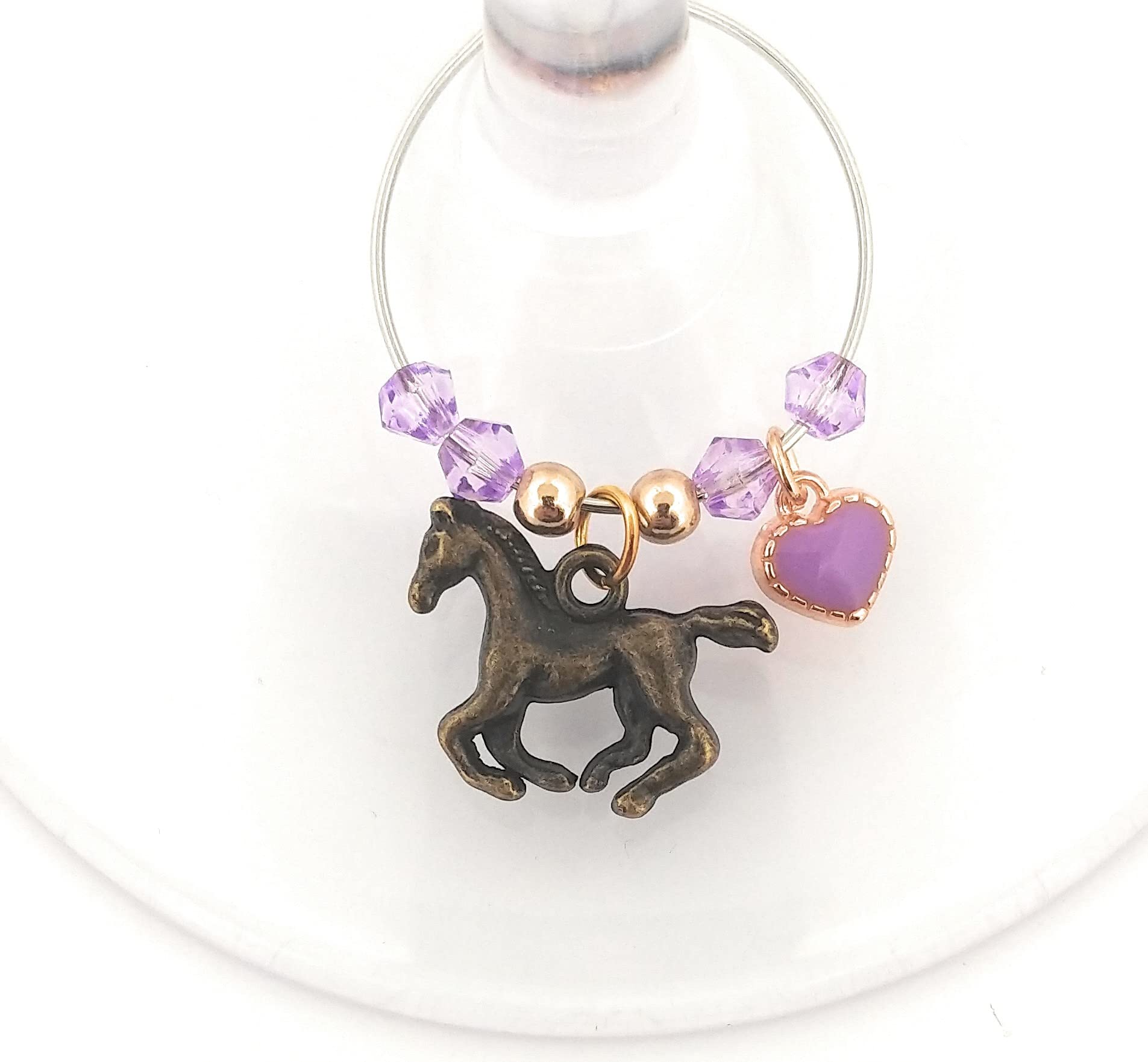 Horse lover party supplies Pixie wine charms