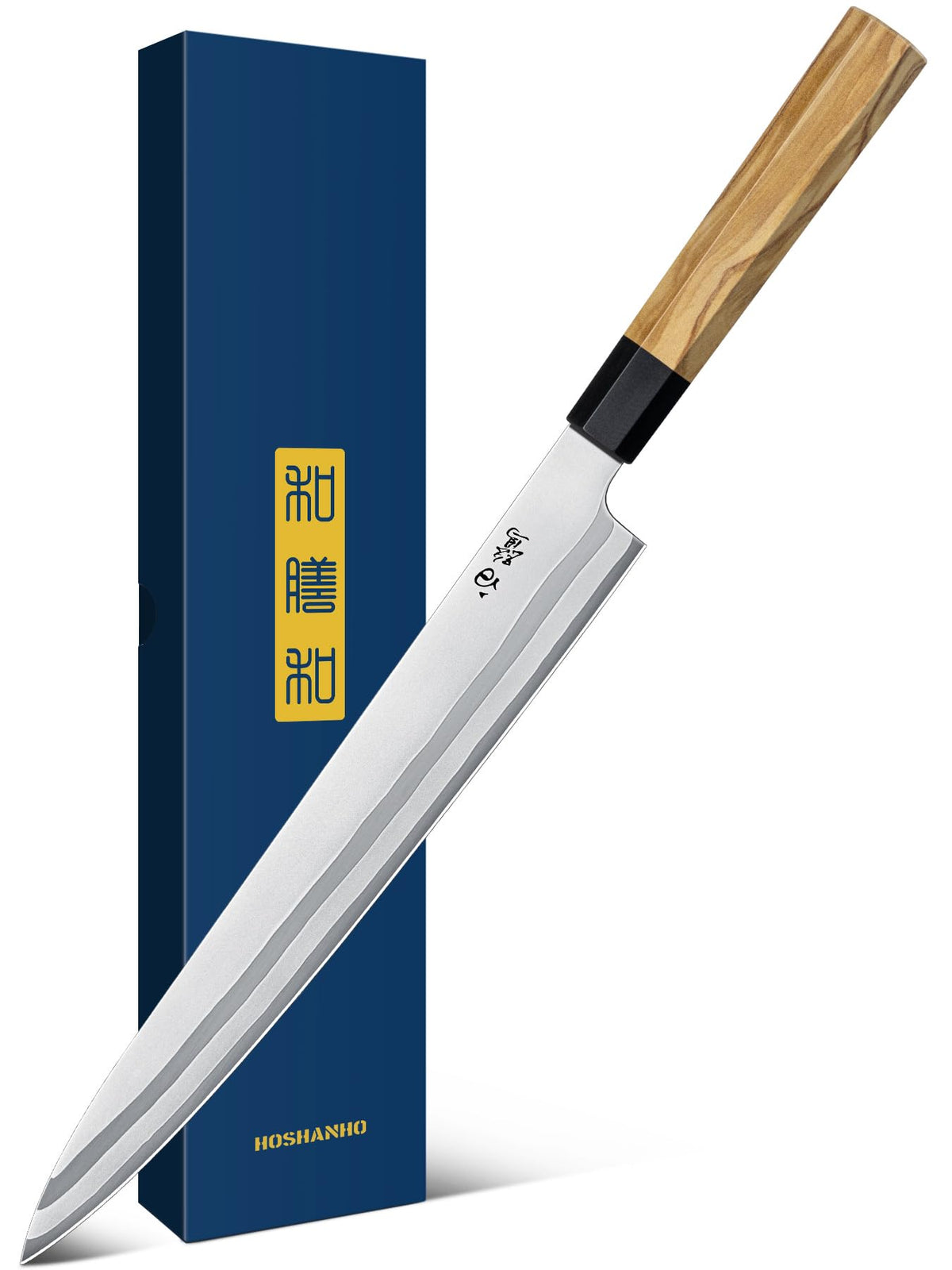 HOSHANHO sushi knife 10 inch blade olive wood handle