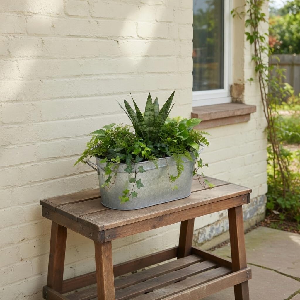 Hosley garden planter serve ware oval image