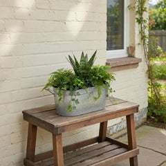 Hosley garden planter serve ware oval image