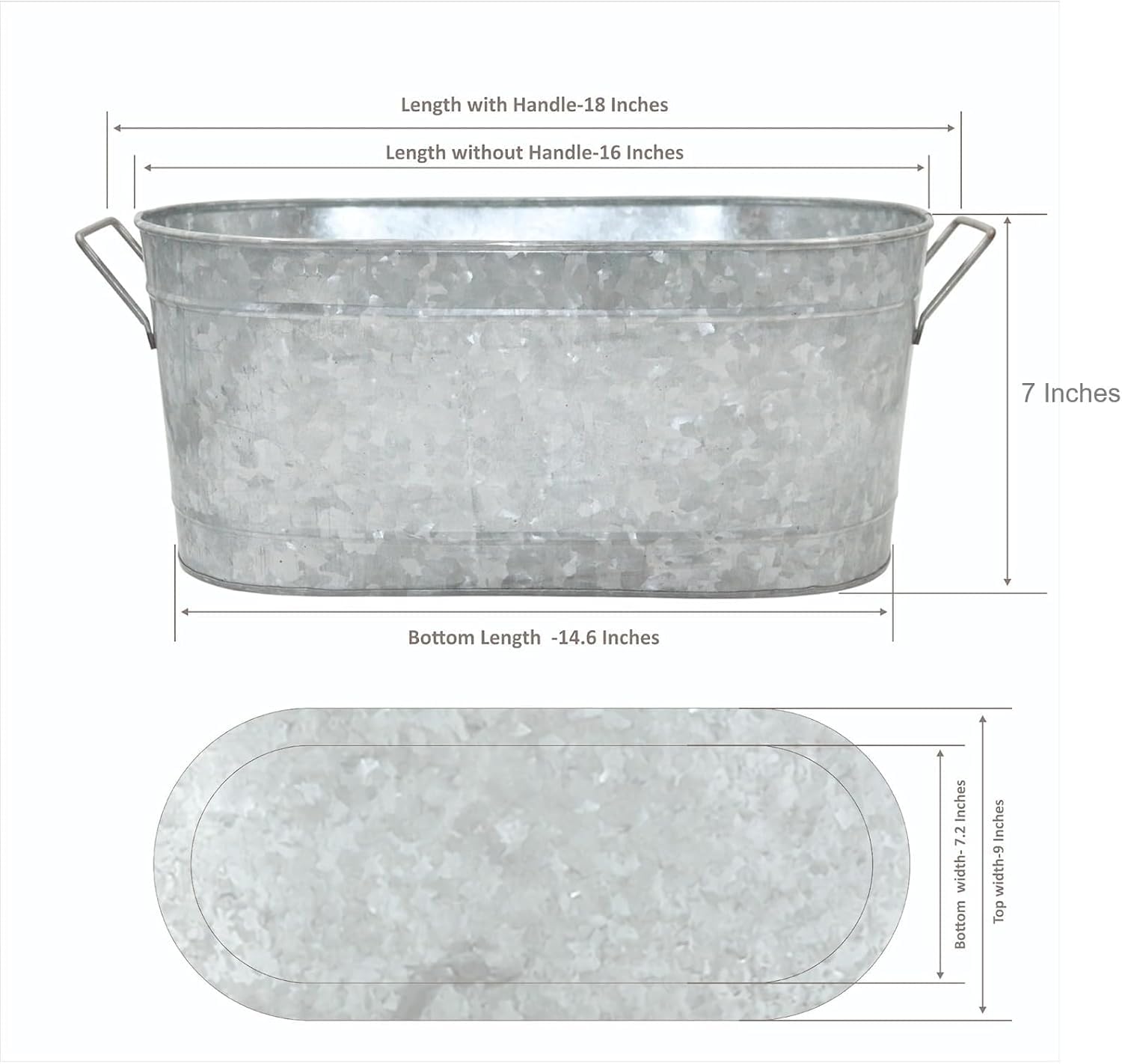 Outdoor patio garden planters Hosley oval image