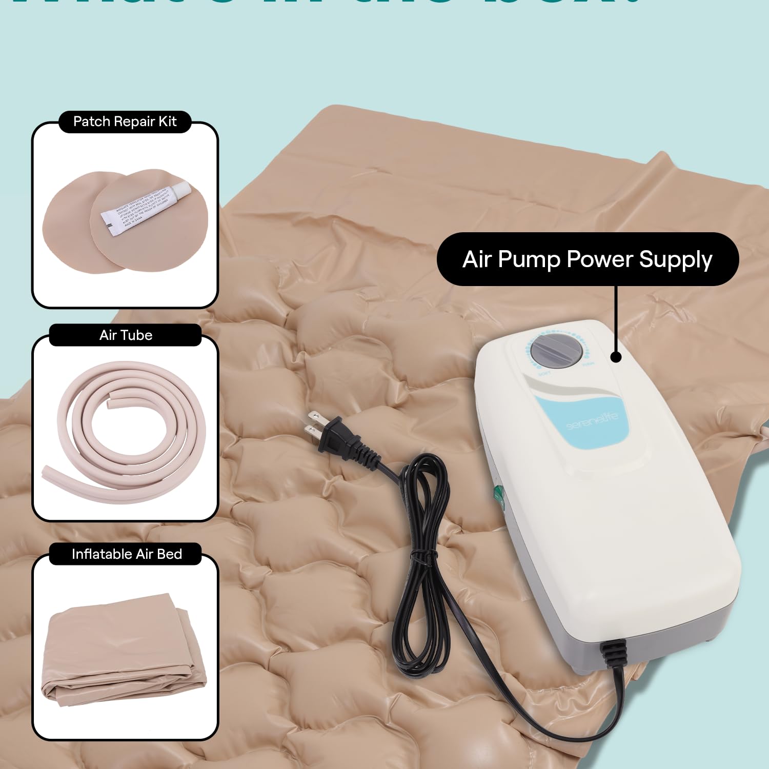 SereneLife mattress pad capacity 330 lbs